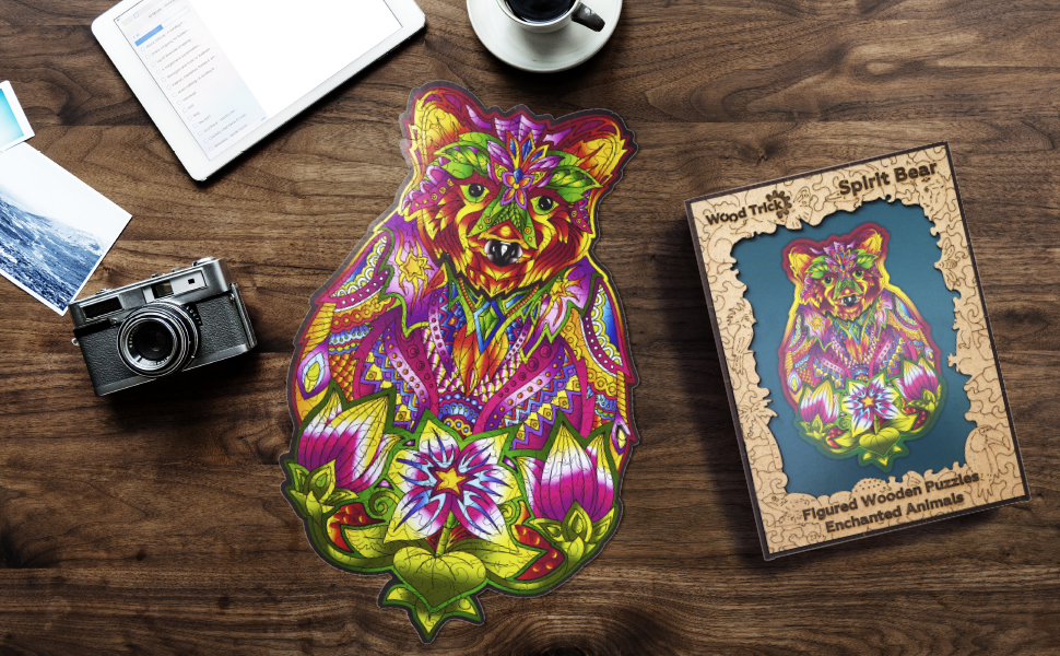 Spirit Bear Puidust Pusle - Image 3